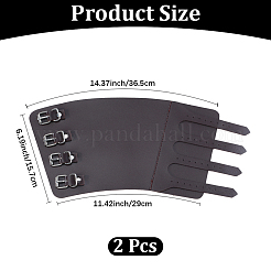 Регулируемые браслеты из искусственной кожи с пряжками из сплава&nbsp;AJEW-WH20070-151B