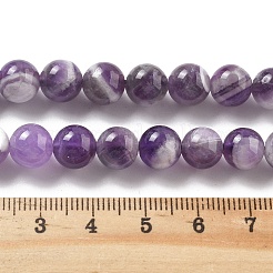 Природный аметист нитей бисера&nbsp;LS-G-M445-8MM-01E