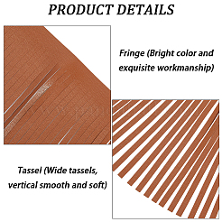 2 м отделка бахромой из искусственной кожи и замши&nbsp;AJEW-CY0001-58A-02