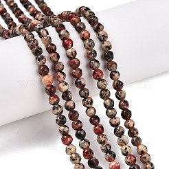 Окрашенные природные белый нефрит бисер пряди G-T140-4mm-B06