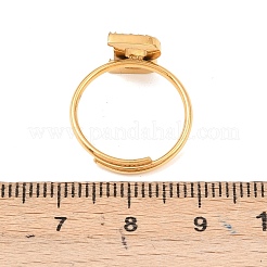 Открытые кольца-манжеты из нержавеющей стали 304 с микропаве из кубического циркония RJEW-D336-01G-09