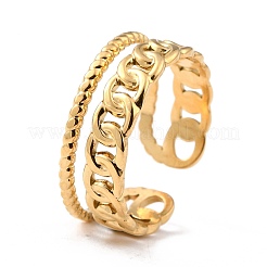 Ионное покрытие (ip) кольца из нержавеющей стали 304 RJEW-L102-34G