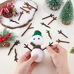 240шт 6 стиля смоляных рук снеговика DIY-GA0008-15