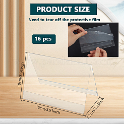 Пластиковая подставка для таблички с именем&nbsp;AJEW-WH0348-865B