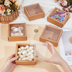 Складные квадратные подарочные коробки для хранения бумаги CON-WH0110-42C-01