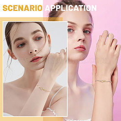 5 комплект латунных застежек с микропаве из прозрачного кубического циркония KK-CA0002-67G