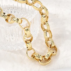 Цепочки из текстурированной латунной проволоки толщиной 10.5 мм&nbsp;NJEW-L013-05G