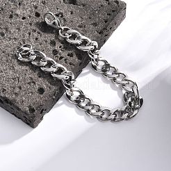 Не тускнеющий браслет из нержавеющей стали 304 для мужчин и женщин BJEW-G669-23P