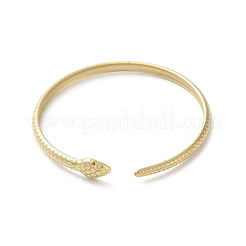 Браслеты-манжеты в виде змеи из нержавеющей стали 304&nbsp;BJEW-A003-02G