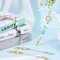 4шт латунный брелок для изготовления ювелирных изделий своими руками&nbsp;KEYC-SC0001-40A