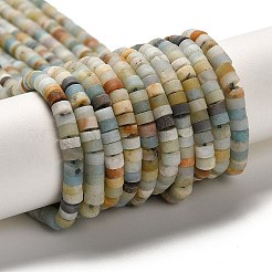 Натуральный цветок амазонитовые бусины пряди G-P575-B43-4x2mm