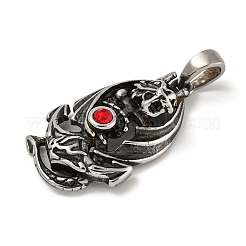 Подвески из хирургической нержавеющей стали 316 с микропаве из кубического циркония STAS-Z073-65AS-02