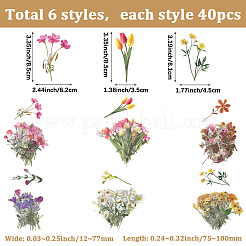 6 сумка 6 стиля водонепроницаемые самоклеящиеся наклейки для животных набор&nbsp;DIY-SP0005-23