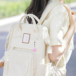 Ремешок для мобильного телефона из полупрозрачной смолы с сердцем и звездой градиентного цвета HJEW-PH01806