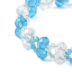 Стекло вышитый бисером браслеты для женщин BJEW-JB12785