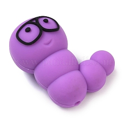 Фокусные бусины из пищевого силикона гусеница SIL-Q030-03D