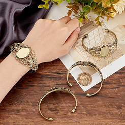 Изготовление 8шт. филигранного браслета из латуни&nbsp;KK-SC0002-92