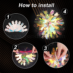 Украшения с подвесками в виде снежинок для домашних животных AJEW-WH20020-014A