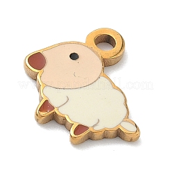 Подвески из нержавеющей стали 304 с эмалью&nbsp;STAS-G374-01G-01