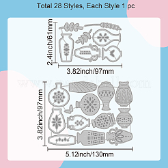 Углеродистая сталь разрезает трафареты DIY-WH0309-1279