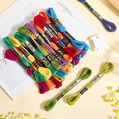 6-слойная полиэфирная нить для вышивания OCOR-CY0002-03B-04