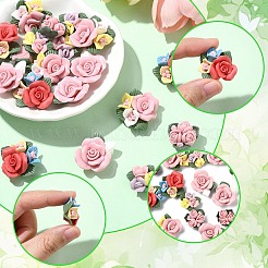 20 шт. 5 стиля фарфоровых кабошонов ручной работы&nbsp;PORC-YW0001-19