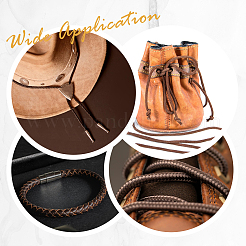 Круглый плетеный шнур из искусственной кожи LC-WH0012-03B-02