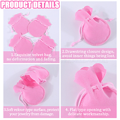 20 шт. бархатные сумки-шнурки из тыквы TP-BBC0001-07A-02