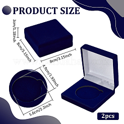 Квадратные футляры для хранения памятных монет из eva CON-WH0201-005B