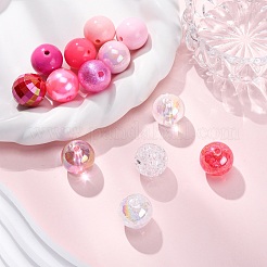 26 шт. 13-х цветные прозрачные и непрозрачные акриловые бусины&nbsp;MACR-FP0001-19