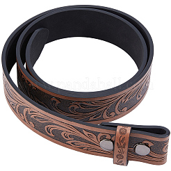 Ремни для талии и живота из искусственной кожи с тиснением в виде цветов для мужчин и женщин&nbsp;AJEW-WH20018-223B