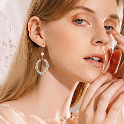 6 пара 2 цветов 925 крючка для сережек из стерлингового серебра STER-BBC0006-47