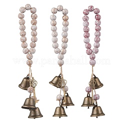 3 шт. латунный подвесной ключ-колокольчик&nbsp;HJEW-JM04230