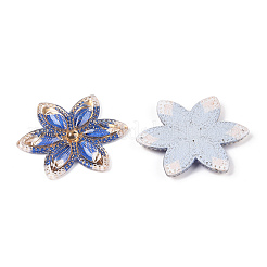 Подвески-коннекторы из прозрачного акрила с принтом в виде цветка&nbsp;OACR-T028-26