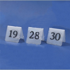 27шт акриловый номерной знак для палатки AJEW-XCP0002-51
