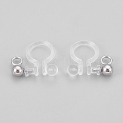 Фурнитура для сережек-клипс из нержавеющей стали 304 и пластика STAS-P208-01P