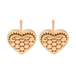 Латунь серьги EJEW-D288-01G