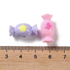 Двухцветные непрозрачные акриловые бусины SACR-I005-09A