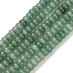 Естественный зеленый авантюрин бисер нитей G-Z110-B24-2x4mm