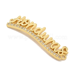 Латунные прозрачные кубические цирконии слово гондурас соединительные подвески KK-K293-40G-02