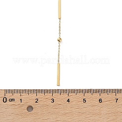 Цепочка из нержавеющей стали 304 с прямоугольными звеньями и ожерельями для женщин&nbsp;NJEW-Z085-02G