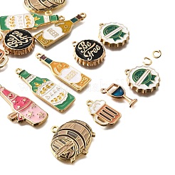 16 шт. 8 стиля Октоберфест сплав эмалированные подвески&nbsp;ENAM-FP0001-83
