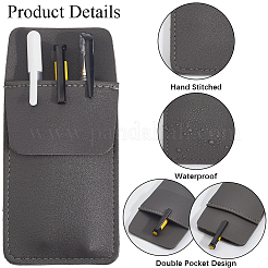 3 шт. 3-х цветный прямоугольный кожаный чехол для ручки DIY-CL0002-23