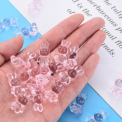 Прозрачные акриловые бусины MACR-S373-81-B03