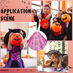 Полиэстеровая сетчатая ткань на тему Хэллоуина DIY-WH0589-86B