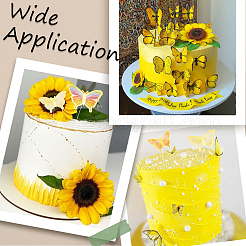 12 набор из 3-х цветных бабочек для украшения торта DIY-SC0024-76