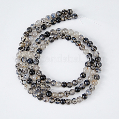 2 нити натуральных драконьих вен агатовые бусины нити&nbsp;G-FH0002-36B