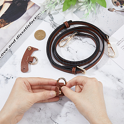 Кожаные длинные ремни для сумки через плечо&nbsp;FIND-WH0126-329B