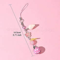 Мобильные ремни из стекла и смолы HJEW-FS00009-02