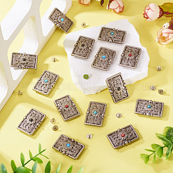 16 шт. 4-х цветные декоративные заклепки из сплава BUTT-SW0001-03